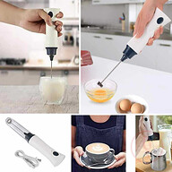 Hand Liquid Mixer and Coffee Maker Juice Maker Rechargeable - White