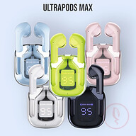 ltrapods Pro Max True Wireless Earbuds with Display Transparent Design, Bluetooth 5.3 Water Proof