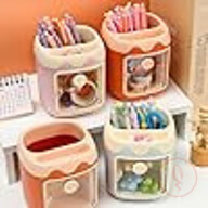 Creative Multi-grid Pig Pen Holder Desk Organizer
