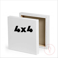 সাদা মিনি ক্যানভাস 4x4 ইঞ্চি - canvas