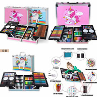 Crafty Portable Art & Painting Color Kit for Kids & Adults. (145 Pcs Color Kit) Unicorn