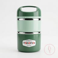 TEDEMEI Stainless Steel 2 Layers Lunch Box 930ml