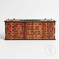 Wooden Tissue Holder (Dark Wooden)