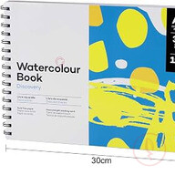 Mont Marte Discovery Watercolour Book Spiral Bound 190gsm A4 - 190gsm - 30 sheets 