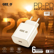 GEEOO C20 PD–PD Fast Charger with 1 Meter Cable 