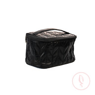 Herringbone Cosmetic Case-Black