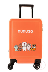 18-Inch Mumuso Family Trolley Case (Pink)