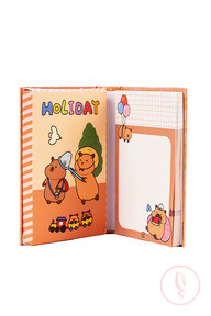 Fun Notebook with Water Game Cover (Capybara's Tiny World)
