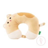 Cartoon Cat Neck Pillow - Khaki Cat