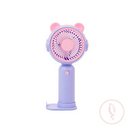 Cartoon Handheld Fan (Battery Operated/Purple)