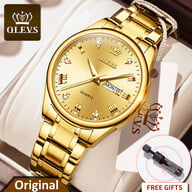 OLEVS Watch For Men Stainless Steel Watches - FULL GOLDEN COLOR - MAN WATCH