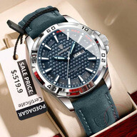 Poedagar 895 Men’s Luxury Leather Watch
