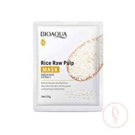 Bioaqua Rice Raw Pulp Mask Hydrating Moisturizing Face Sheet Mask 25G