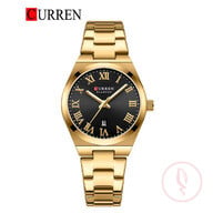 CURREN 9095 Ladies High Quality Wrist Watch For -Golden and Black