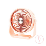6-Inch Rechargeable Desk Fan-Pink