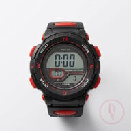 Kids Waterproof Watch 30M (Black and Red)