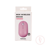 Mini Wireless Mouse (Battery-Operated/Pink)