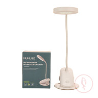 Rechargeable Round Clip-On Light (White)