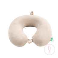 Memory Foam U-Shaped Neck Pillow -Cherry Blossom Collection (Light Grey)