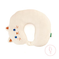 Cartoon U-Shaped Neck Pillow (White Cat)